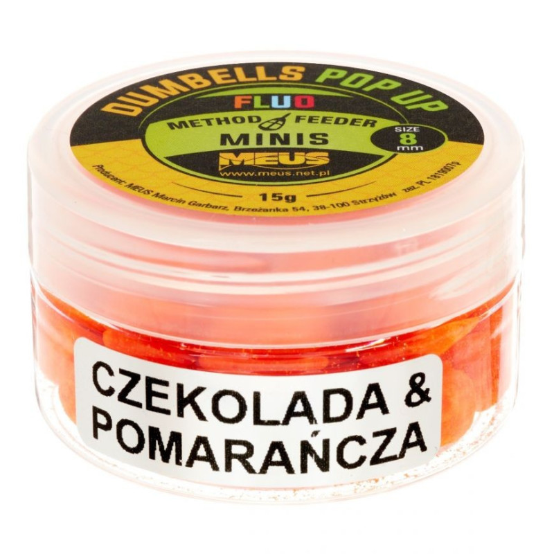 Kulki Meus Dumbells Fluo Pop Up MINIS 15g - 8mm czosnek Kulki Meus Dumbells Fluo Pop Up MINIS 15g - 8mm czosnek